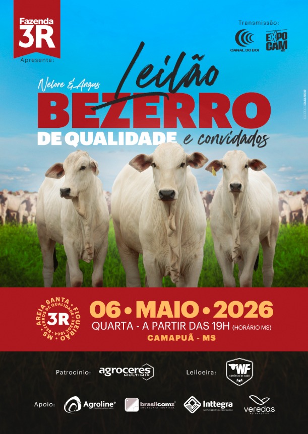 LEILÃO FAZENDA 3R E CONVIDADOS