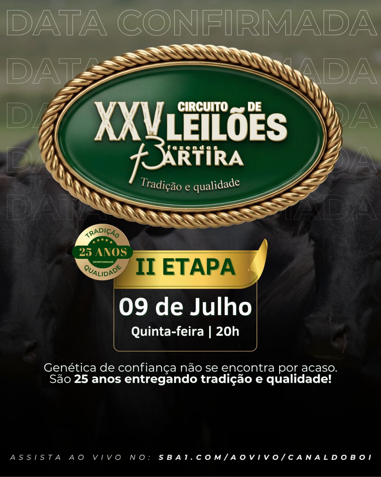 XXV CIRCUITO DE LEILÕES FAZENDAS BARTIRA - 2º ETAPA